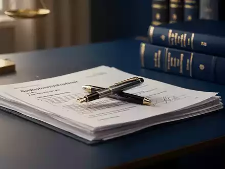 Ein hochwertiger Füllfederhalter auf deutschen Steuergesetzbüchern in einem modernen, professionellen Büro. - Foto: über boerse-global.de