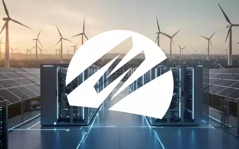 Modernes Rechenzentrum kombiniert mit Anlagen für erneuerbare Energien in einer weitläufigen, zukunftsorientierten Landschaft. - Foto: über boerse-global.de