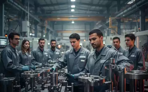 Arbeiter in einer modernen Industrieanlage vor einem unscharfen Hintergrund, der die industrielle Fertigung symbolisiert. - Foto: über boerse-global.de