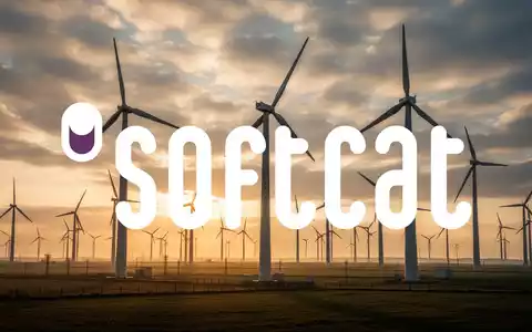 Moderne Windkraftanlagen in einer weitläufigen Landschaft bei goldenem Sonnenlicht. - Foto: über boerse-global.de