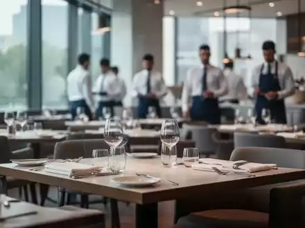 Ein leerer Gastronomiebereich symbolisiert die wirtschaftliche Unsicherheit durch geplante Reformen der Minijobs. - Foto: über boerse-global.de