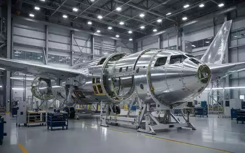 Moderne Flugzeugfertigung in einem Industriebetrieb mit Fokus auf technologische Präzision. - Foto: über boerse-global.de