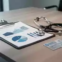 Ein Stethoskop und ein Klemmbrett mit Finanzdiagrammen auf einem Schreibtisch als Symbol für die gesetzliche Krankenversicherung. - Foto: über boerse-global.de