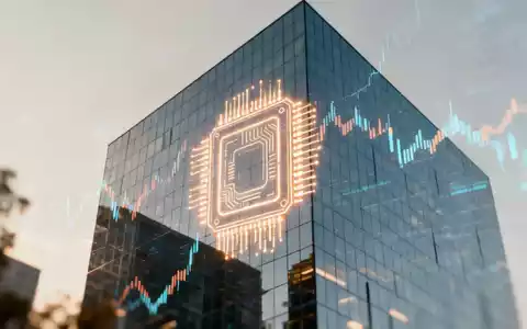Abstrakte Darstellung eines Aktiencharts mit Halbleiter-Symbolik in einem modernen Finanzumfeld. - Foto: über boerse-global.de