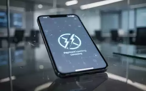 Ein verschwommenes Smartphone-Display mit einem Ladesymbol und einem Verbindungssymbol als Symbol für digitale Störungen. - Foto: über boerse-global.de