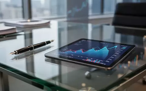 Moderne Büro-Umgebung mit Finanz-Charts auf einem Tablet und einem Füllfederhalter auf einem Schreibtisch. - Foto: über boerse-global.de