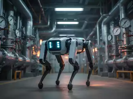 Ein vierbeiniger Roboter überwacht automatisiert ein Industriegelände mit hoher Strahlung. - Foto: über boerse-global.de