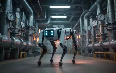 Ein vierbeiniger Roboter überwacht automatisiert ein Industriegelände mit hoher Strahlung. - Foto: über boerse-global.de