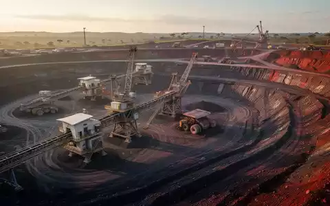 Moderne Bergbauanlage bei der Araxá-Mine während des Sonnenuntergangs. - Foto: über boerse-global.de