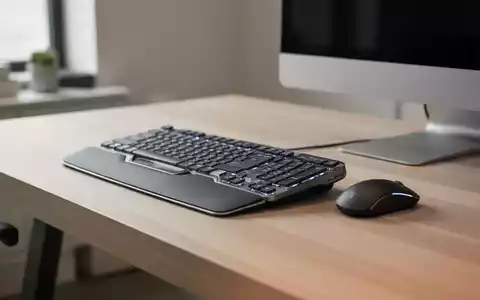 Ein ergonomisches Tastatur- und Maus-Set auf einem modernen Schreibtisch in einem Homeoffice. - Foto: über boerse-global.de