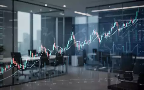 Abstrakte Finanzgrafik, die eine Konsolidierung von Aktienkursen symbolisiert. - Foto: über boerse-global.de