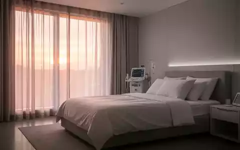 Ein minimalistisch eingerichtetes Schlafzimmer in sanftem Morgenlicht als Symbol für wissenschaftliche Schlafforschung. - Foto: über boerse-global.de