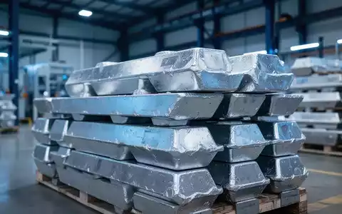 Stapel von Aluminiumbarren in einem modernen Lagerhaus - Foto: über boerse-global.de