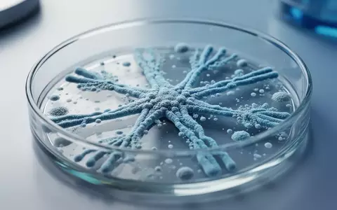 Mikroskopische Ansicht von Bakterienkulturen in einer Laborschale, die die Forschung zur Darm-Hirn-Achse symbolisiert. - Foto: über boerse-global.de