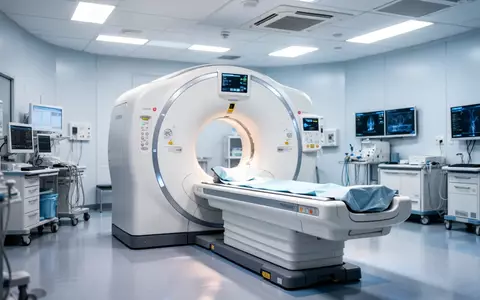Moderner Computertomograph in einer hellen radiologischen Praxis zur Früherkennung von Lungenerkrankungen. - Foto: über boerse-global.de