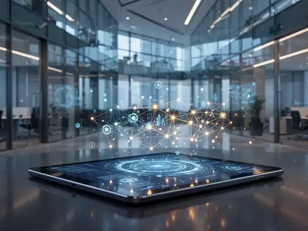 Digitale Finanzdaten auf einem Tablet in einer modernen Bankumgebung als Symbol für grenzüberschreitende Zahlungen. - Foto: über boerse-global.de