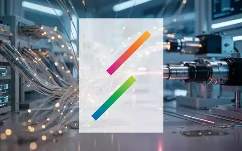 Abstrakte Darstellung moderner Lasertechnologie und Glasfaseroptik in einer hochtechnologischen Industrieumgebung. - Foto: über boerse-global.de