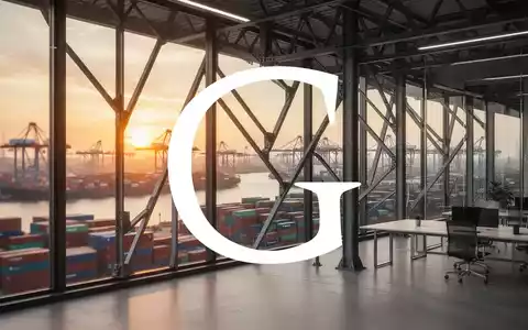 Abstrakte Darstellung des globalen Rohstoffhandels mit Industrieanlagen bei Sonnenuntergang. - Foto: über boerse-global.de