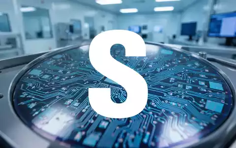 Abstrakte Nahaufnahme eines modernen Halbleiter-Wafers in einer High-Tech-Produktionsumgebung. - Foto: über boerse-global.de