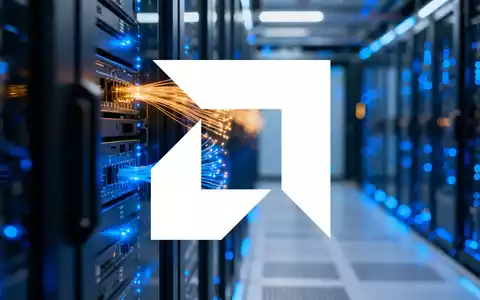 Abstraktes Bild eines modernen Rechenzentrums mit leuchtenden Lichtleitern als Symbol für technologisches Wachstum. - Foto: über boerse-global.de