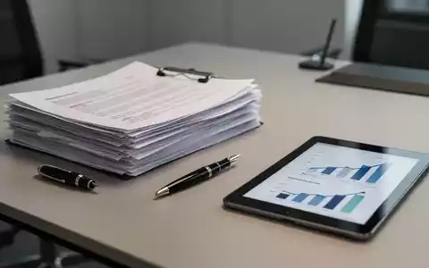 Ein moderner Schreibtisch mit Dokumenten und einem Tablet, das Wachstumskurven anzeigt, als Symbol für Bürokratieabbau. - Foto: über boerse-global.de