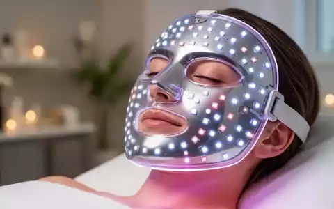 Eine hochwertige LED-Lichttherapiemaske zur Hautpflege in einer modernen, professionellen Wellness-Umgebung. - Foto: über boerse-global.de