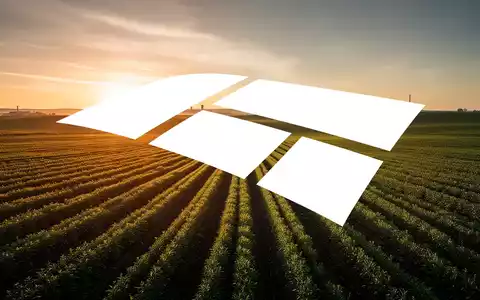 Weite, moderne Agrarlandschaft bei Sonnenuntergang als Symbol für die Agrarindustrie. - Foto: über boerse-global.de