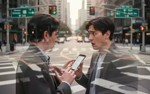 Eine Person blickt ratlos auf ein Smartphone an einer Straßenkreuzung, umgeben von verschwommenen Wegweisern. - Foto: über boerse-global.de