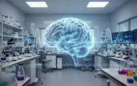 Digitale Visualisierung eines Gehirns mit Wellenmustern zur Darstellung von KI-gestützter Schlafanalyse und Demenzforschung. - Foto: über boerse-global.de