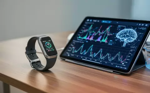 Ein Wearable-Gerät und ein Tablet mit biometrischen Gesundheitsdaten als Symbol für KI-gestützte Krankheitsfrüherkennung. - Foto: über boerse-global.de