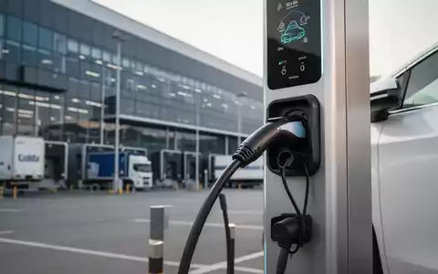 Moderne Elektro-Ladestation an einem Firmenstandort bei professioneller Beleuchtung. - Foto: über boerse-global.de