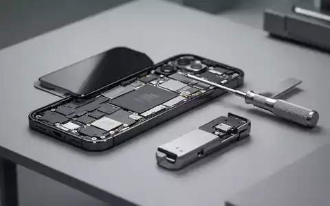 Ein zerlegtes Smartphone und ein Schraubendreher auf einer Werkbank symbolisieren die Herausforderungen des Rechts auf Reparatur. - Foto: über boerse-global.de