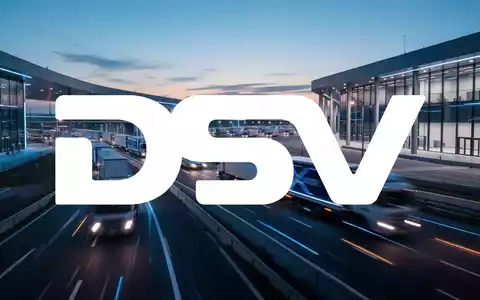 Ein moderner Logistikknotenpunkt bei Dämmerung mit abstraktem Fokus auf automatisierte Transporttechnologie. - Foto: über boerse-global.de