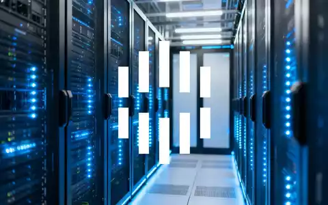 Modernes Rechenzentrum mit leuchtenden Server-Racks in einer professionellen, technologischen Umgebung. - Foto: über boerse-global.de