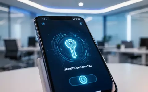 Ein modernes Smartphone-Display zeigt eine sichere biometrische Authentifizierung mit einem digitalen Schlüsselsymbol. - Foto: über boerse-global.de