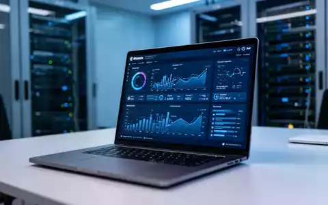 Modernes IT-Dashboard auf einem Laptop-Bildschirm für Geräteverwaltung und Registry-Überwachung. - Foto: über boerse-global.de