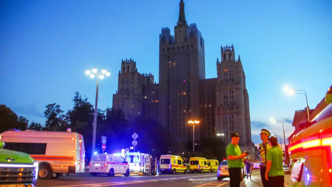 Bei der Explosion wurden mehrere Menschen getötet.  - Bild: Sergei Vedyashkin/Moscow News Agency/AP/dpa