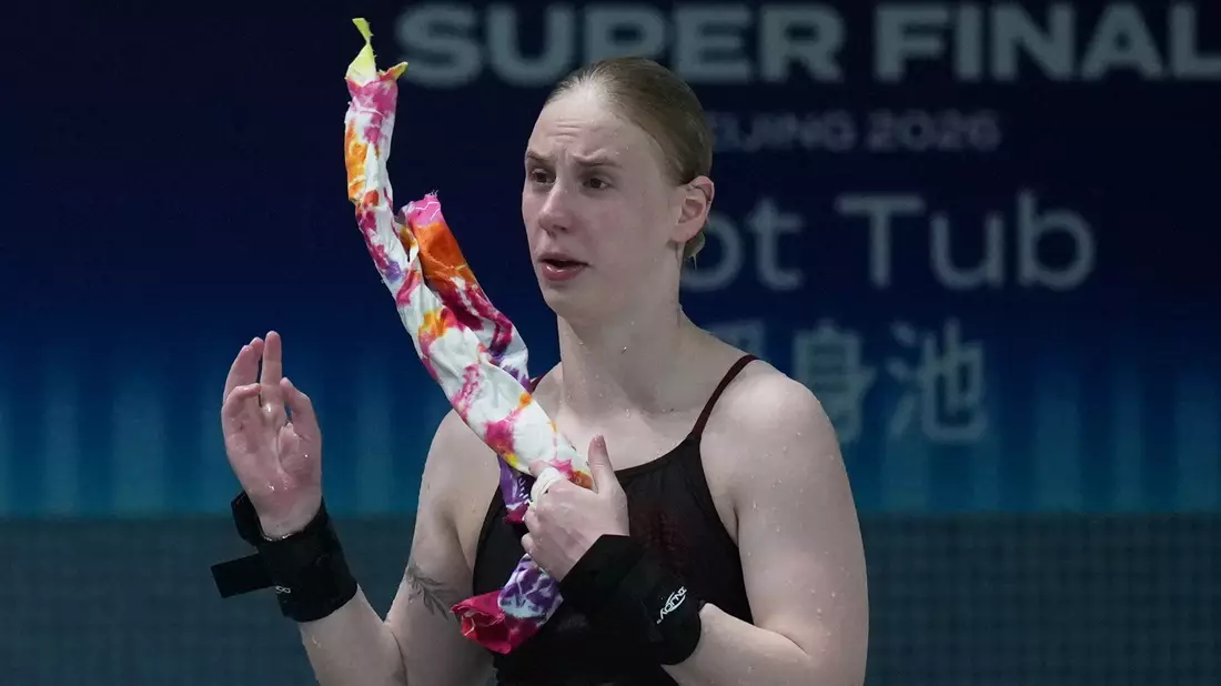 Pauline Pfeif gewann im Synchronspringen vom Turm mit Elena Wassen EM-Silber. (Archivbild) - Bild: Ng Han Guan/AP/dpa