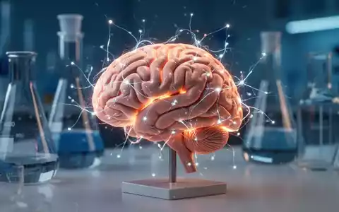 Modernes neurologisches Labor mit einem leuchtenden Gehirnmodell als Symbol für die Forschung an der Darm-Hirn-Achse. - Foto: über boerse-global.de