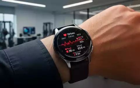 Nahaufnahme einer Samsung Galaxy Smartwatch mit Gesundheitsdaten auf dem Display. - Foto: über boerse-global.de