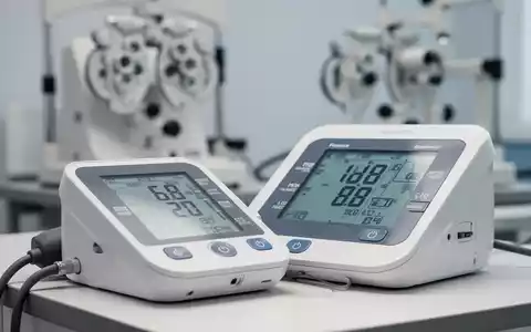 Modernes Blutdruckmessgerät neben einem ophthalmologischen Untersuchungsgerät in einer medizinischen Praxis. - Foto: über boerse-global.de