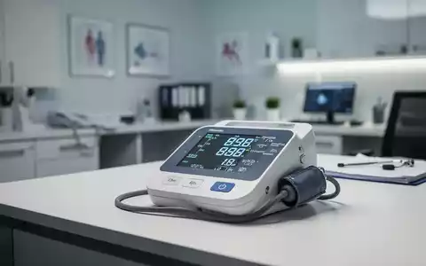 Digitales Blutdruckmessgerät auf einem Schreibtisch in einer modernen Arztpraxis. - Foto: über boerse-global.de