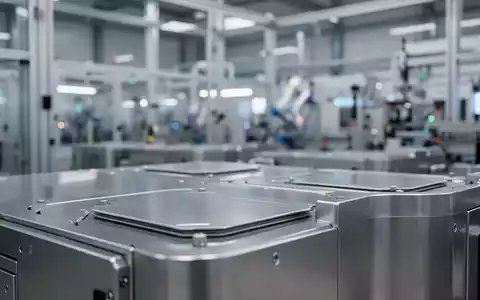 Moderne Industrieanlage zur Herstellung von Batteriematerialien bei weicher Beleuchtung. - Foto: über boerse-global.de