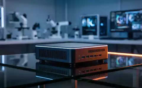 Kompakter High-Performance-Mini-PC-Workstation auf professionellem Schreibtisch in moderner Tech-Umgebung. - Foto: über boerse-global.de