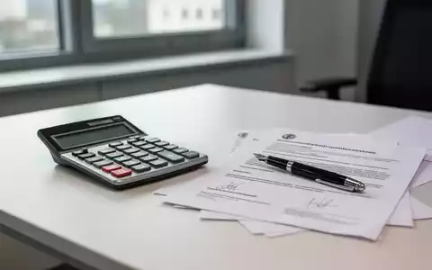 Ein Schreibtisch mit Taschenrechner, Füllfederhalter und Arbeitsverträgen als Symbol für Lohnanpassungen. - Foto: über boerse-global.de