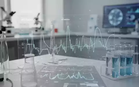 Abstrakte medizinische Darstellung zum Thema Stoffwechsel und biologische Alterung in einer modernen Laborumgebung. - Foto: über boerse-global.de
