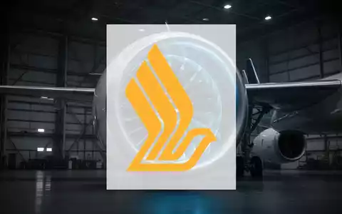 Eine moderne Flugzeugturbine in einer stimmungsvollen, dunklen Hangar-Umgebung mit kühler Beleuchtung. - Foto: über boerse-global.de