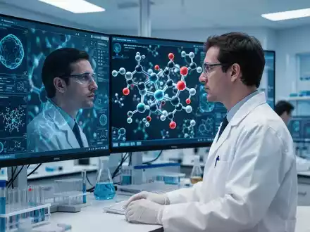 Wissenschaftler bei der Analyse molekularer Strukturen in einem modernen medizinischen Forschungslabor. - Foto: über boerse-global.de