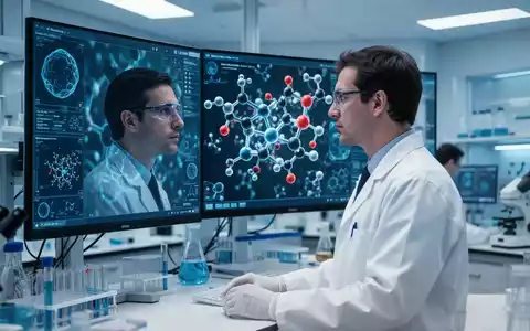 Wissenschaftler bei der Analyse molekularer Strukturen in einem modernen medizinischen Forschungslabor. - Foto: über boerse-global.de