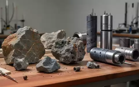 Geologische Gesteinsproben und Bohrkernmuster in einem modernen Labor für Bergbauanalysen. - Foto: über boerse-global.de